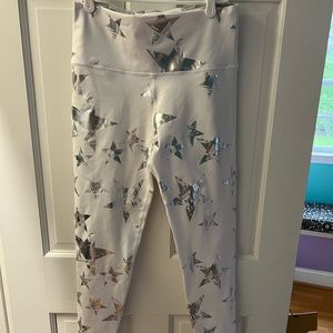Aerie white star leggings